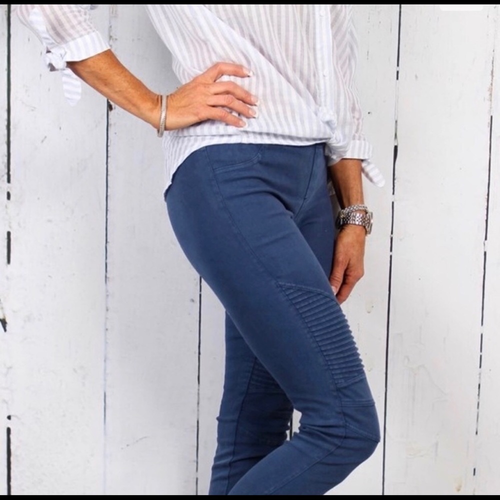 - Blue Moto Pants